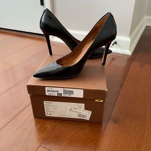 Coach teddie box calf heel size 5